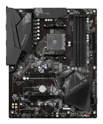 B550 Gaming X V2 Carte mère - Processeurs AMD Ryzen 5000, VRM 10+3 phases, jusqu'à 4733 MHz DDR4, 1x - Gigabyte - visuel 2