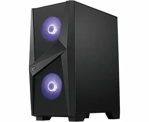 MSI MAG Forge 100M Midi Tower Noir, Transparent - Boitier - visuel 3
