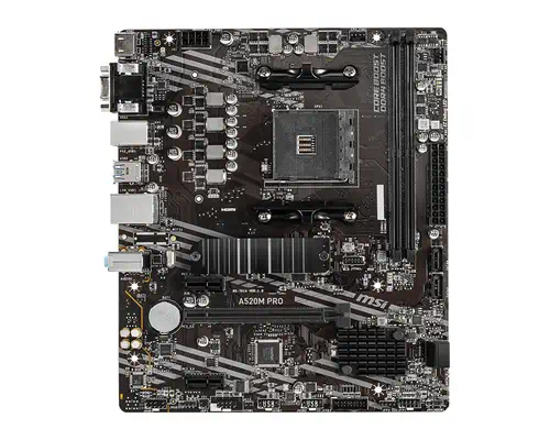 MSI A520M PRO carte mère AMD A520 Emplacement AM4 micro ATX - Carte mère - visuel 5