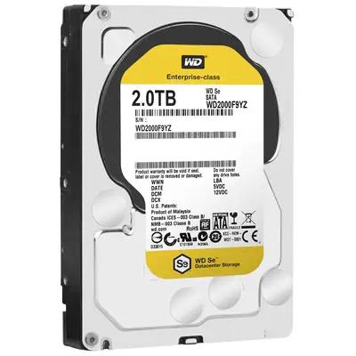 Western Digital WD2000F9YZ disque dur 2 To 7200 tr/min 64 Mo 3.5" Série ATA III - Disque dur Interne - visuel 2