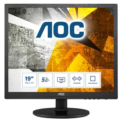 AOC 0 Series I960SRDA LED display 48,3 cm (19") 1280 x 1024 pixels HD Noir - Ecran Ordinateur - visuel 1