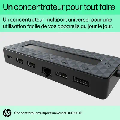 Concentrateur multiport USB-C universel HP - Station d'accueil pour portable - visuel 7