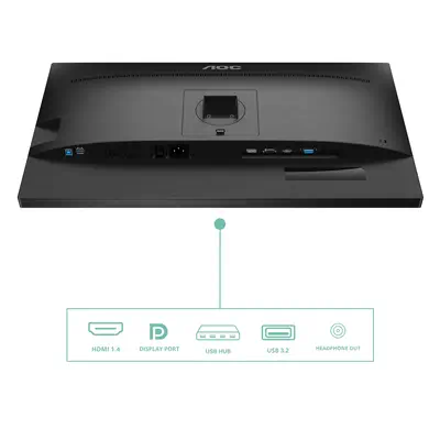 AOC P2 27P2Q écran plat de PC 68,6 cm (27") 1920 x 1080 pixels Full HD LED Noir - Ecran Ordinateur - visuel 4