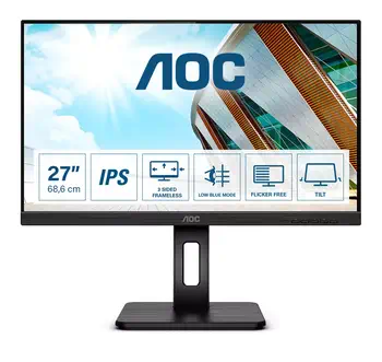 Achat AOC27P2Q 27p 1920x1080 FHD IPS 250cd/m2 1000:1 4ms HDMI DVI au meilleur prix