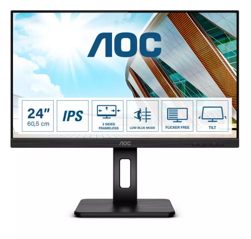 Vente AOC24P2Q 23.8p 1920x1080 FHD IPS 250cd/m2 1000:1 4ms HDMI DVI au meilleur prix