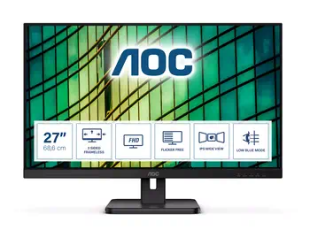 Revendeur officiel AOC 27E2QAE Ecran LED -27" - 1920 x 1080 Full HD (1080p