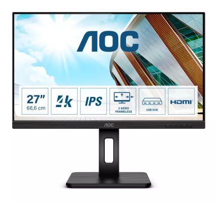 Achat AOC U27P2 27p UHD 4K Monitor USB VGA DVI HDMI au meilleur prix