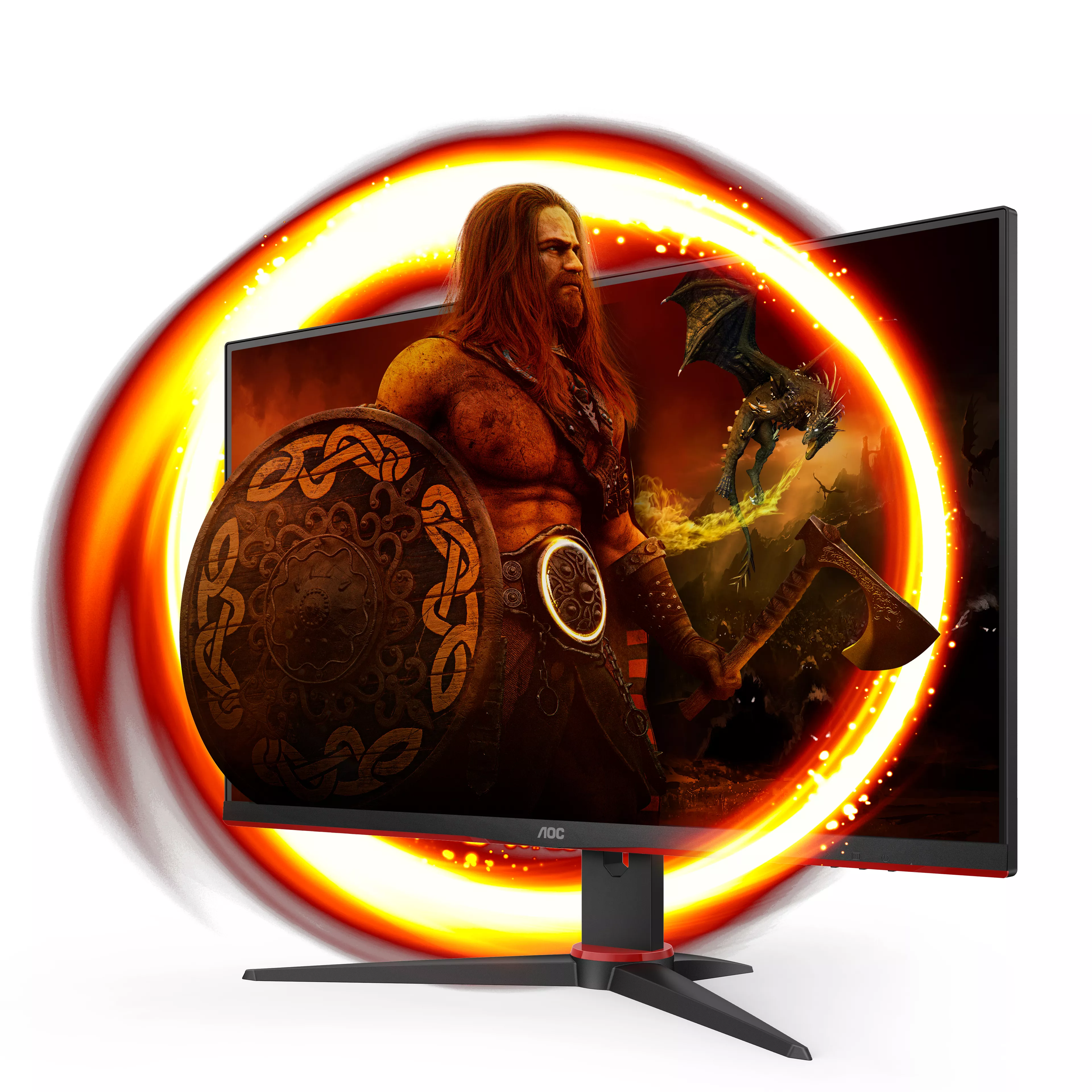 Vente AOC 24G2ZE/BK 23.8p LCD monitor HDMI DP AOC au meilleur prix - visuel 2