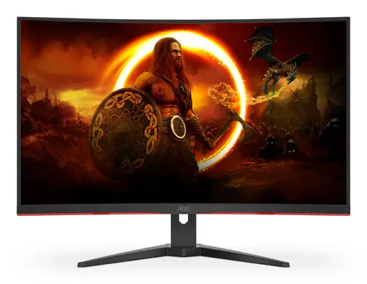 AOC G2 C32G2ZE/BK écran plat de PC 80 cm (31.5") 1920 x 1080 pixels Full HD LED Noir, Rouge - Ecran Ordinateur - visuel 3