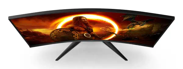 AOC G2 C32G2ZE/BK écran plat de PC 80 cm (31.5") 1920 x 1080 pixels Full HD LED Noir, Rouge - Ecran Ordinateur - visuel 6