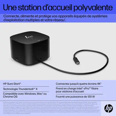 Station d’accueil HP Thunderbolt 120 W G4 - Station d'accueil pour portable - visuel 6