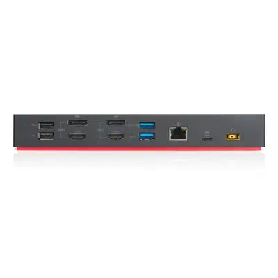 Lenovo 40AF0135IT station d'accueil Avec fil USB 3.2 Gen 2 (3.1 Gen 2) Type-C Noir - Station d'accueil pour portable - visuel 3