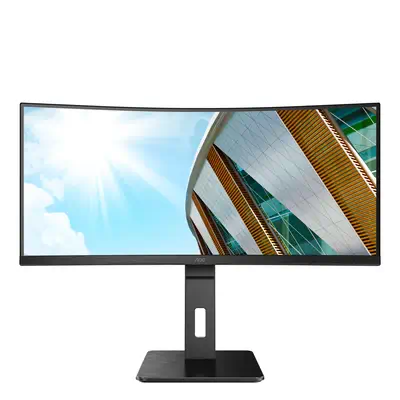 AOC CU34P2A 34p VA Curved 3440x1440 H/A 150MM AOC - visuel 1 - hello RSE - Garantie de trois ans