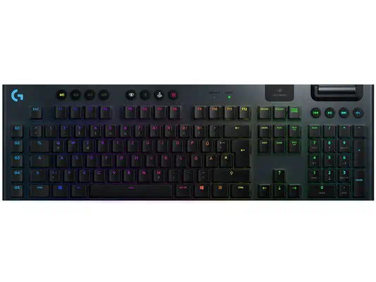 Logitech G 920-008955 clavier Gaming RF sans fil + Bluetooth QWERTZ Allemand Noir - Clavier - visuel 1