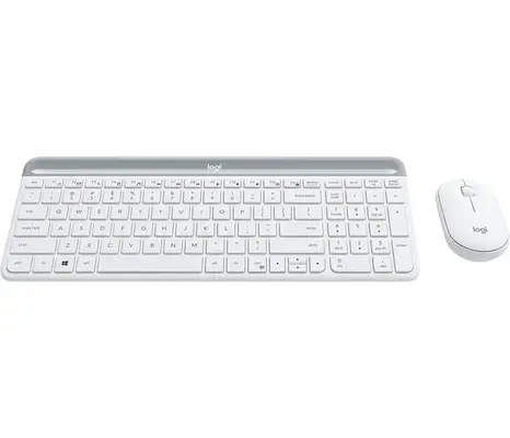 Logitech Slim MK470 clavier Souris incluse Universel RF sans fil QWERTZ Allemand Blanc - Pack Clavier, souris - visuel 5