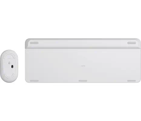 Logitech Slim MK470 clavier Souris incluse Universel RF sans fil QWERTZ Allemand Blanc - Pack Clavier, souris - visuel 4