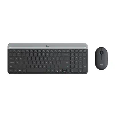 Logitech Slim MK470 clavier Souris incluse Universel RF sans fil AZERTY Belge Graphite - Pack Clavier, souris - visuel 7