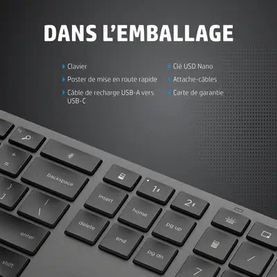 Clavier sans fil HP 975 double mode - visuel 4