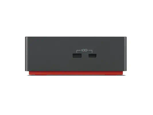 Lenovo 40B00300UK station d'accueil Avec fil Thunderbolt 4 Noir, Rouge - Station d'accueil pour portable - visuel 3