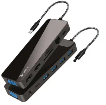 Offre eSTUFF GLB235470 station d'accueil Noir
