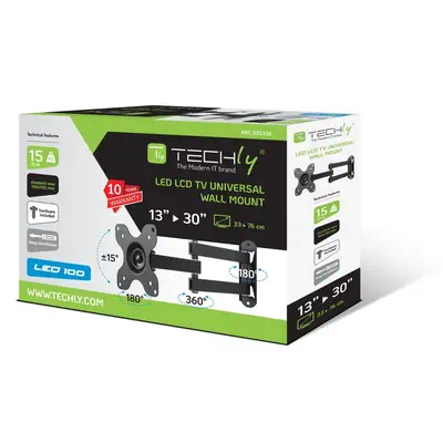 Techly ICA-LCD 923B support pour téléviseur 76,2 cm (30") Noir - Accessoire Affichage - visuel 2