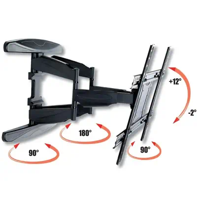 Techly ICA-PLB 172L support pour téléviseur 2,03 m (80") Noir - Accessoire Affichage - visuel 4