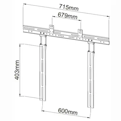 Techly ICA-PLB 102S support pour téléviseur Noir - Accessoire Affichage - visuel 3