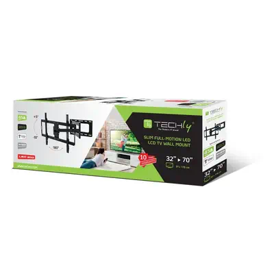 Techly ICA-PLB 23M support pour téléviseur 177,8 cm (70") Noir - Accessoire Affichage - visuel 2