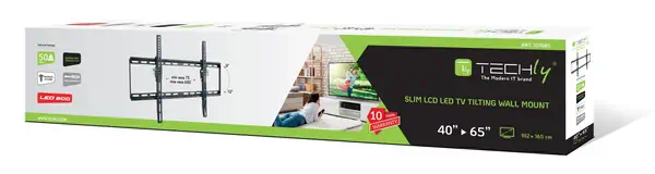 Techly ICA-PLB-161L support pour téléviseur 165,1 cm (65") Noir - Accessoire Affichage - visuel 2