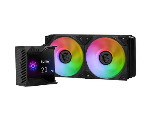 MSI MPG Coreliquid D240 Processeur Kit de refroidissement du liquide 12 cm Noir 1 pièce(s) - Refroidissement PC - visuel 3