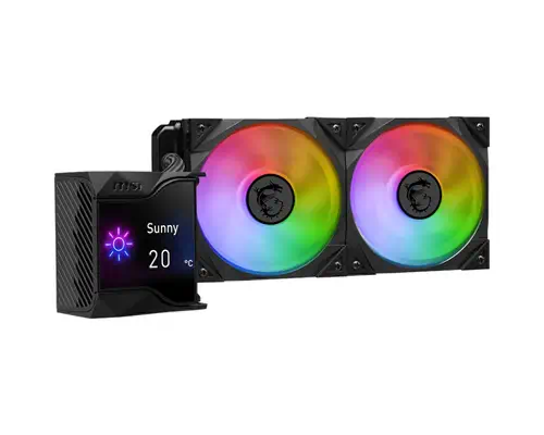 MSI MPG Coreliquid D240 Processeur Kit de refroidissement du liquide 12 cm Noir 1 pièce(s) - Refroidissement PC - visuel 2