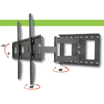Techly ICA-PLB 148L support pour téléviseur 165,1 cm (65") Noir - Accessoire Affichage - visuel 3