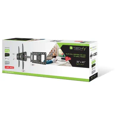 Techly ICA-PLB 148L support pour téléviseur 165,1 cm (65") Noir - Accessoire Affichage - visuel 2