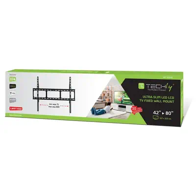 Techly ICA-PLB 860 support pour téléviseur 2,03 m (80") Noir - Accessoire Affichage - visuel 3