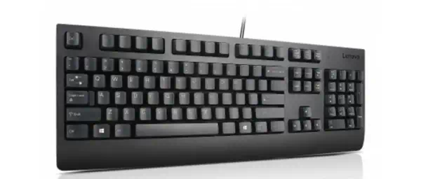 Lenovo 4X30M86904 clavier Universel USB Norvégien Noir - Clavier - visuel 1