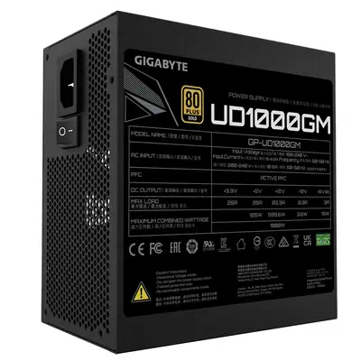GIGABYTE UD1000GM unité d'alimentation d'énergie 1000 W 20+4 pin ATX ATX Noir - Gigabyte - Boitier d'alimentation - visuel 5