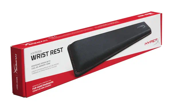 HyperX HX-WR repose-poignet Gel, Mémoire de forme, Caoutchouc Noir - Produit ergonomique - visuel 1