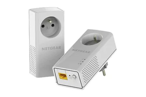 Revendeur officiel NETGEAR Pack de 2 CPL Gigabit 1000Mbps avec Prise filtree
