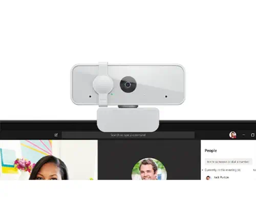 Lenovo GXC1E71383 webcam 2,8 MP 1920 x 1080 pixels USB Blanc - Webcam - visuel 6