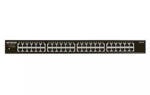 Achat NETGEAR GS348 48-Port Gigabit Ethernet Unmanaged Switch Rackmount - 0606449120219