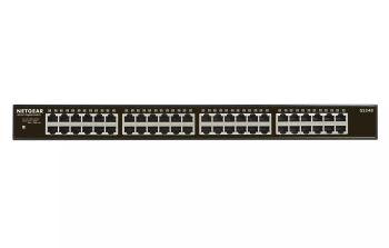 Achat NETGEAR GS348 48-Port Gigabit Ethernet Unmanaged Switch Rackmount et autres produits de la marque NETGEAR