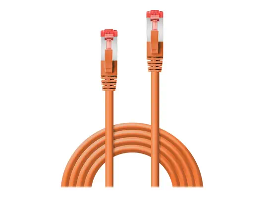 LINDY Cat.6 S/FTP Cable orange 1m Patchcable - Lindy - Câble RJ et Fibre optique - visuel 2