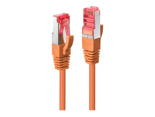 LINDY Cat.6 S/FTP Cable orange 0.5m Patchcable - Lindy - Câble RJ et Fibre optique - visuel 2