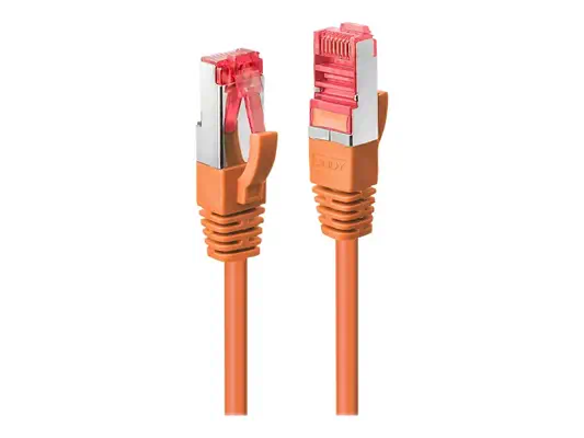LINDY Cat.6 S/FTP Cable orange 2m Patchcable - Lindy - Câble RJ et Fibre optique - visuel 2