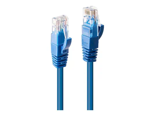 LINDY Cat.6 UTP Cable Blue 0.3m - Lindy - Câble RJ et Fibre optique - visuel 3