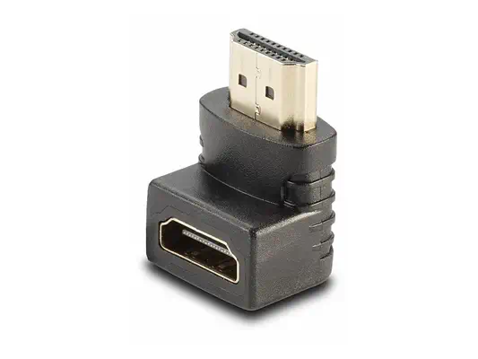 LINDY HDMI Adapter 90 degree down 90 degree angled Male Female - Lindy - Câble divers - visuel 2