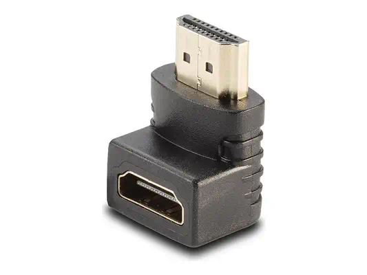 LINDY HDMI Adapter 90 degree down 90 degree angled Male Female - Lindy - Câble divers - visuel 6