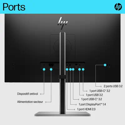 HP E-Series Écran USB-C 4K E27k G5 - Ecran Ordinateur - visuel 3