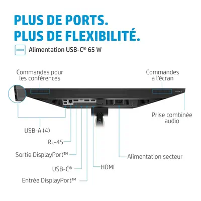 Avis Écran de conférence USB-C FHD HP E24m G4 - Protégé et sécurisé