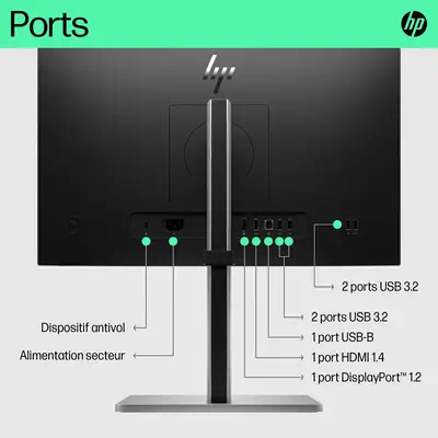 HP E-Series Écran FHD E22 G5 - Ecran Ordinateur - visuel 3